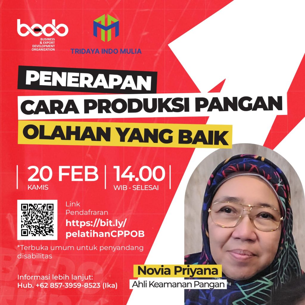 Pelatihan Penerapan Cara Produksi Pangan Olahan yang Baik